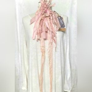 EASTER JABOT🩷 BABY PINK🩷MOSSIE ANNA ARTISAN DESIGN OOAK NWT